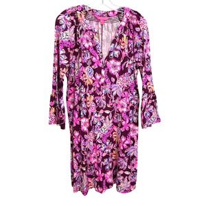 Lilly Pulitzer Norris Dress | Large | Amarena Cherry Tropical With A Twist Print